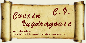 Cvetin Vugdragović vizit kartica